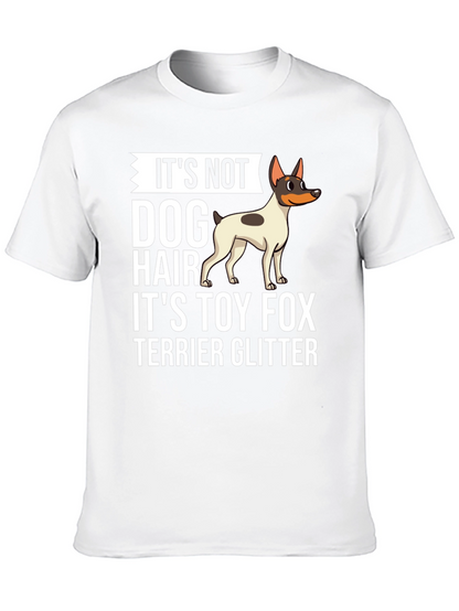 Camiseta Negra Toy Fox Terrier Glitter