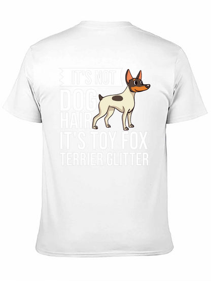 Camiseta Negra Toy Fox Terrier Glitter