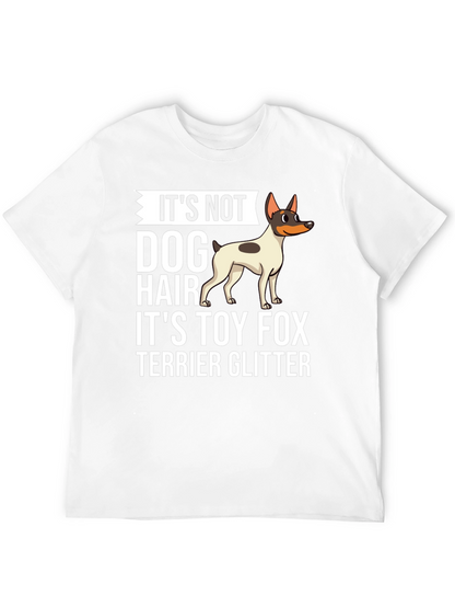 Camiseta Negra Toy Fox Terrier Glitter