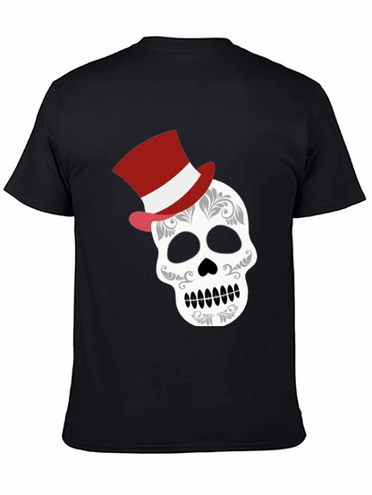 Camiseta Calavera Elegante con Sombrero - Diseño Único