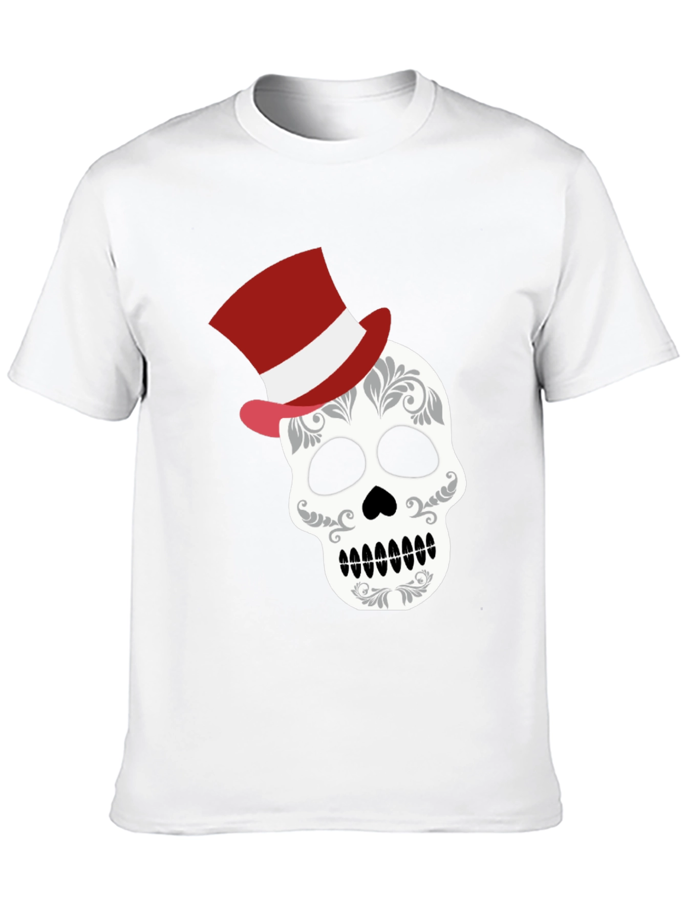 Camiseta Calavera Elegante con Sombrero - Diseño Único