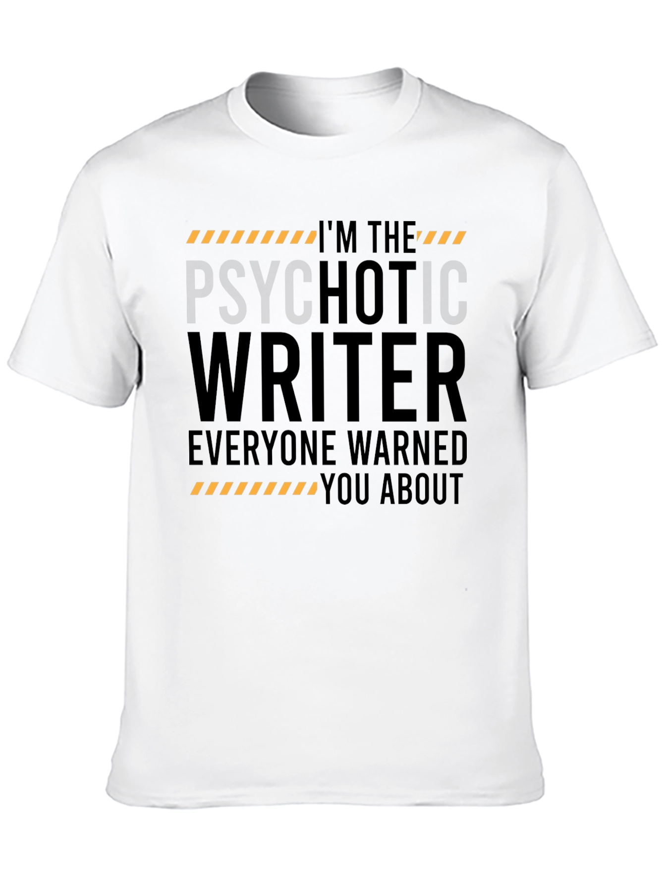 Camiseta Negra: Escritor Psicótico Advertido