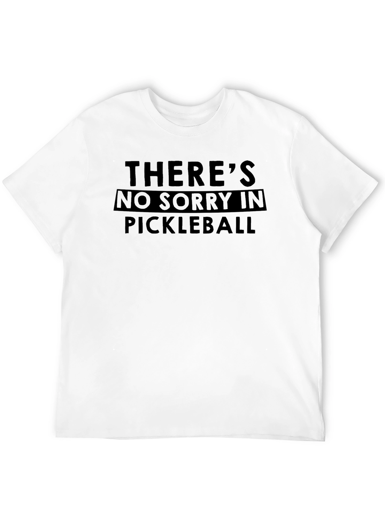 Camiseta Negra: Sin Arrepentimientos en Pickleball