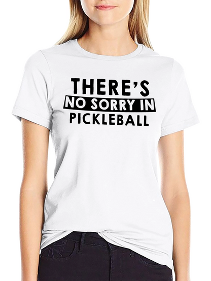 Camiseta Negra: Sin Arrepentimientos en Pickleball