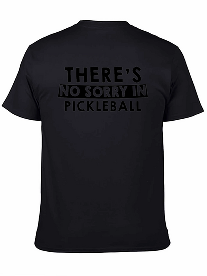 Camiseta Negra: Sin Arrepentimientos en Pickleball