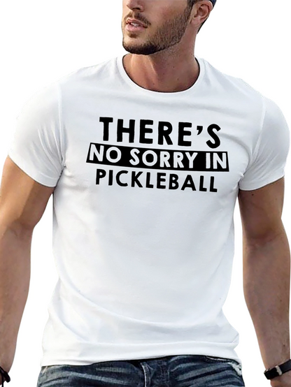 Camiseta Negra: Sin Arrepentimientos en Pickleball