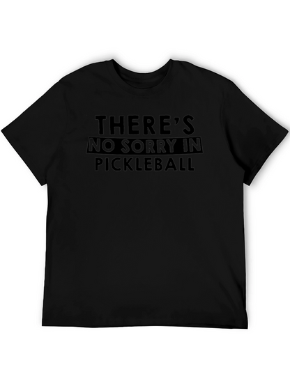 Camiseta Negra: Sin Arrepentimientos en Pickleball