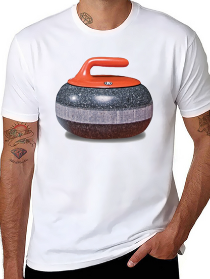 Camiseta Hombre Diseño Piedra de Curling
