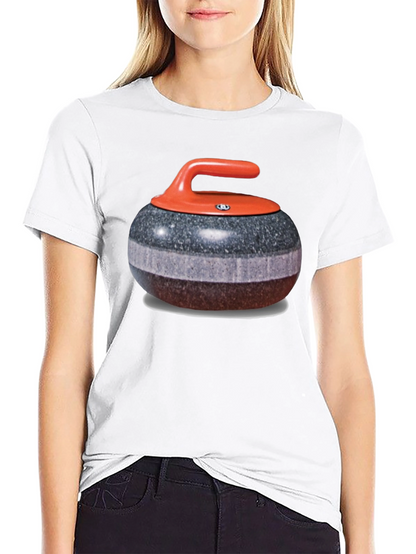 Camiseta Hombre Diseño Piedra de Curling