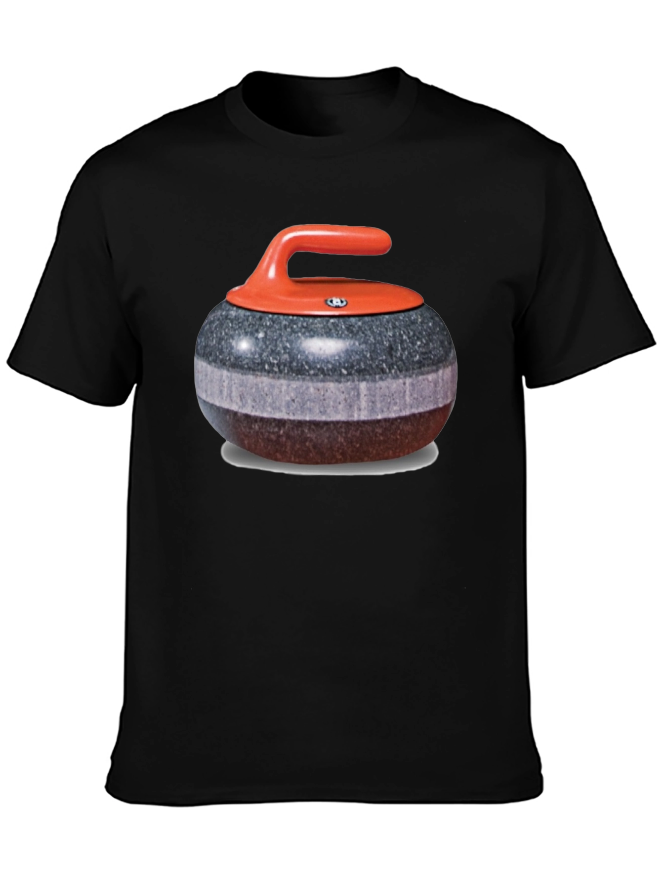 Camiseta Hombre Diseño Piedra de Curling