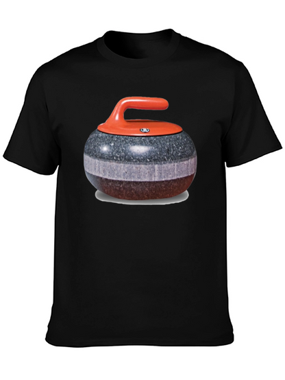Camiseta Hombre Diseño Piedra de Curling