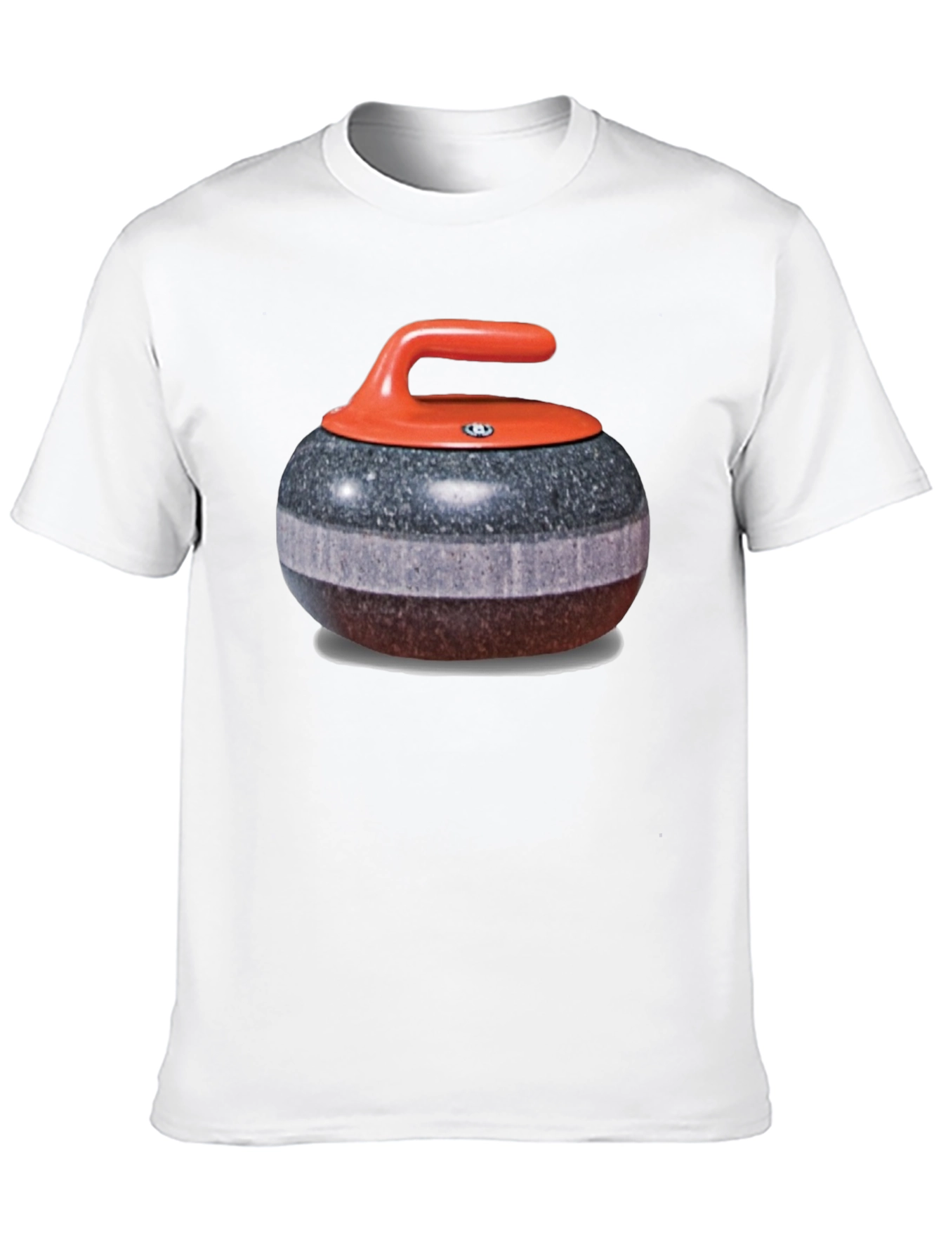 Camiseta Hombre Diseño Piedra de Curling