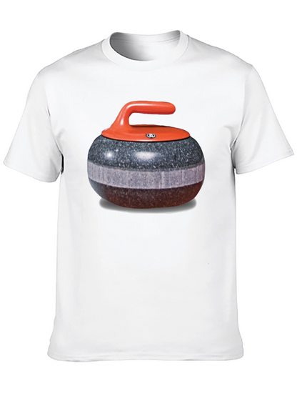 Camiseta Hombre Diseño Piedra de Curling