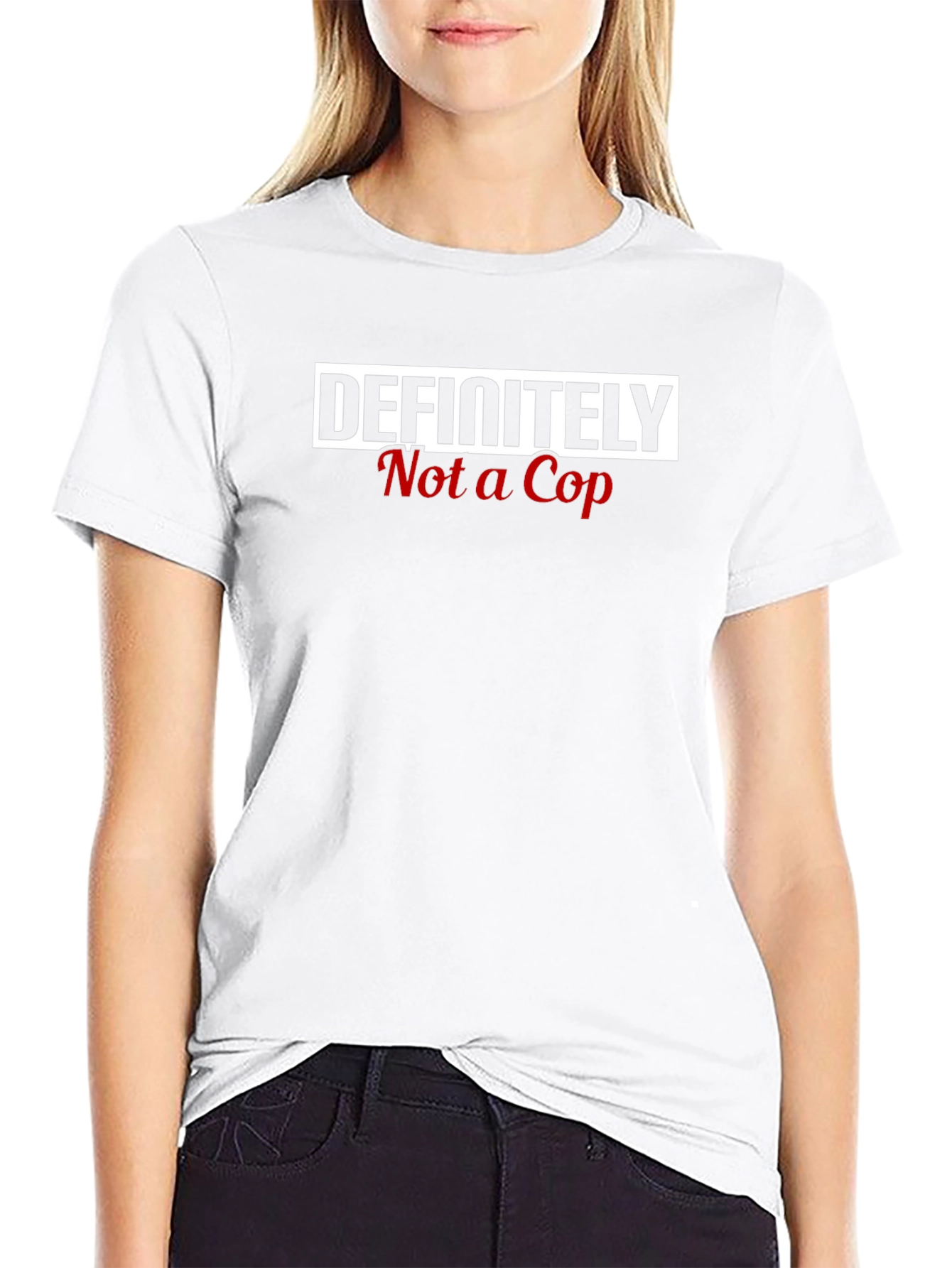 Camiseta Definitivamente No Soy Policía - Humor Casual