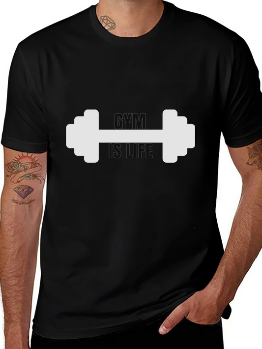 Camiseta Negra Gym is Life