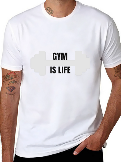 Camiseta Negra Gym is Life