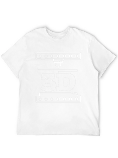 Camiseta Negra con Diseño de Impresión 3D