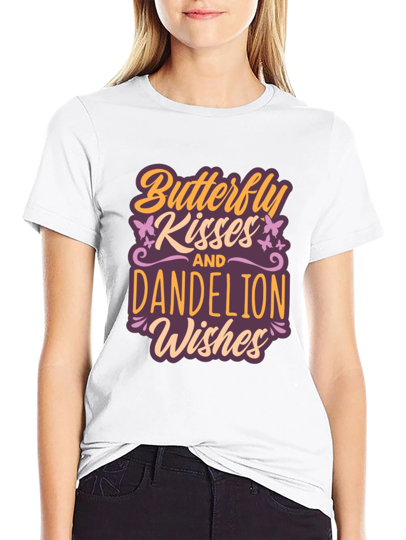 Camiseta Butterfly Kisses and Dandelion Wishes