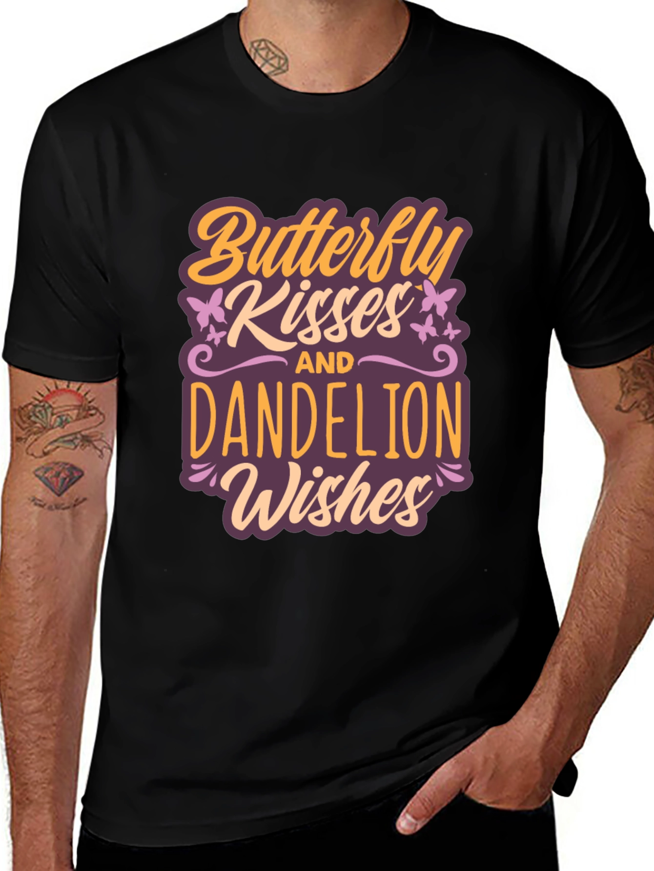 Camiseta Butterfly Kisses and Dandelion Wishes