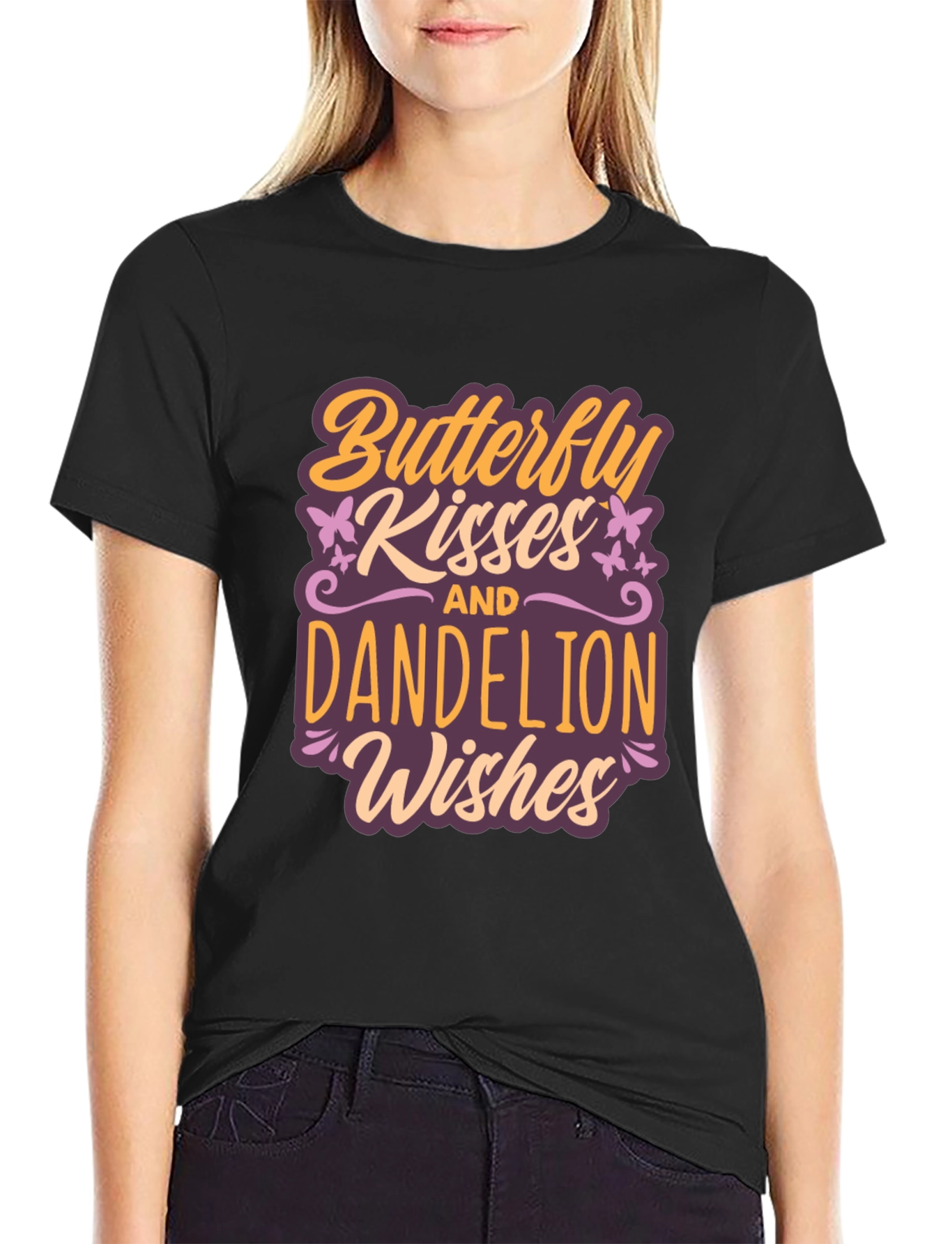 Camiseta Butterfly Kisses and Dandelion Wishes