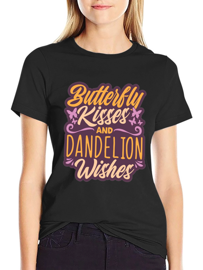 Camiseta Butterfly Kisses and Dandelion Wishes