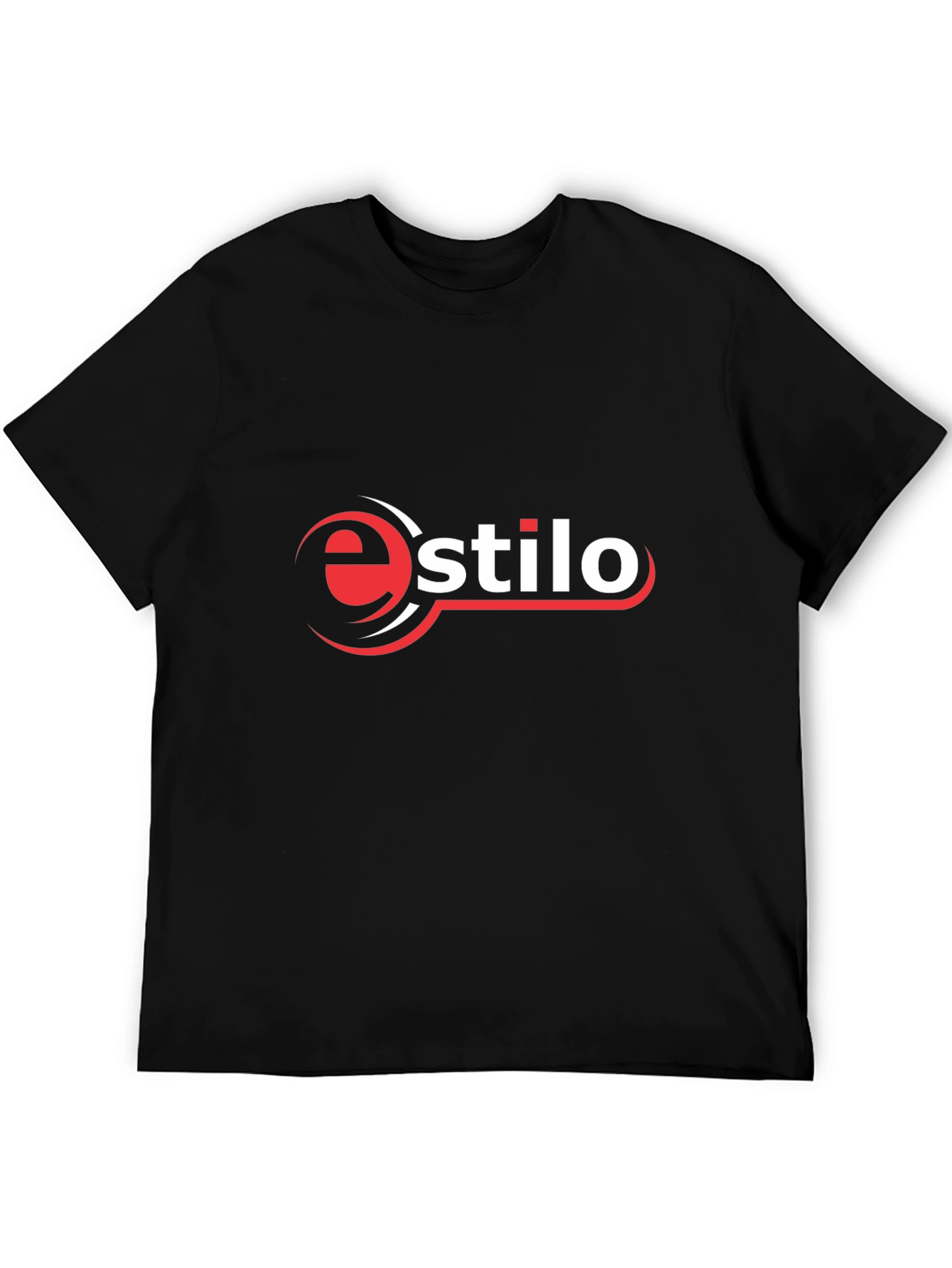 Camiseta Negra Estilo Logo