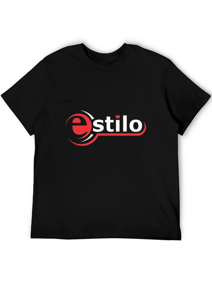 Camiseta Negra Estilo Logo