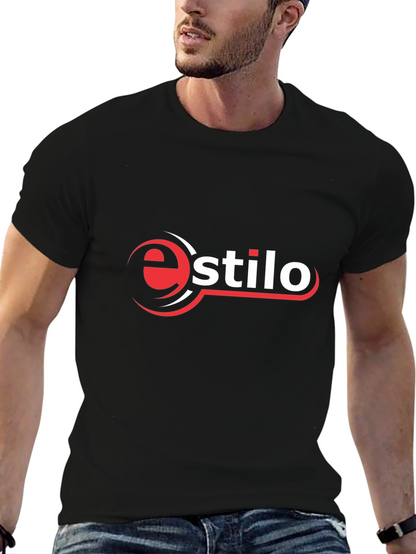 Camiseta Negra Estilo Logo