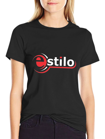 Camiseta Negra Estilo Logo