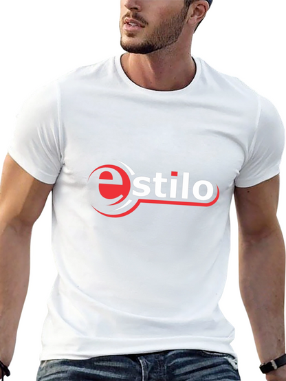 Camiseta Negra Estilo Logo