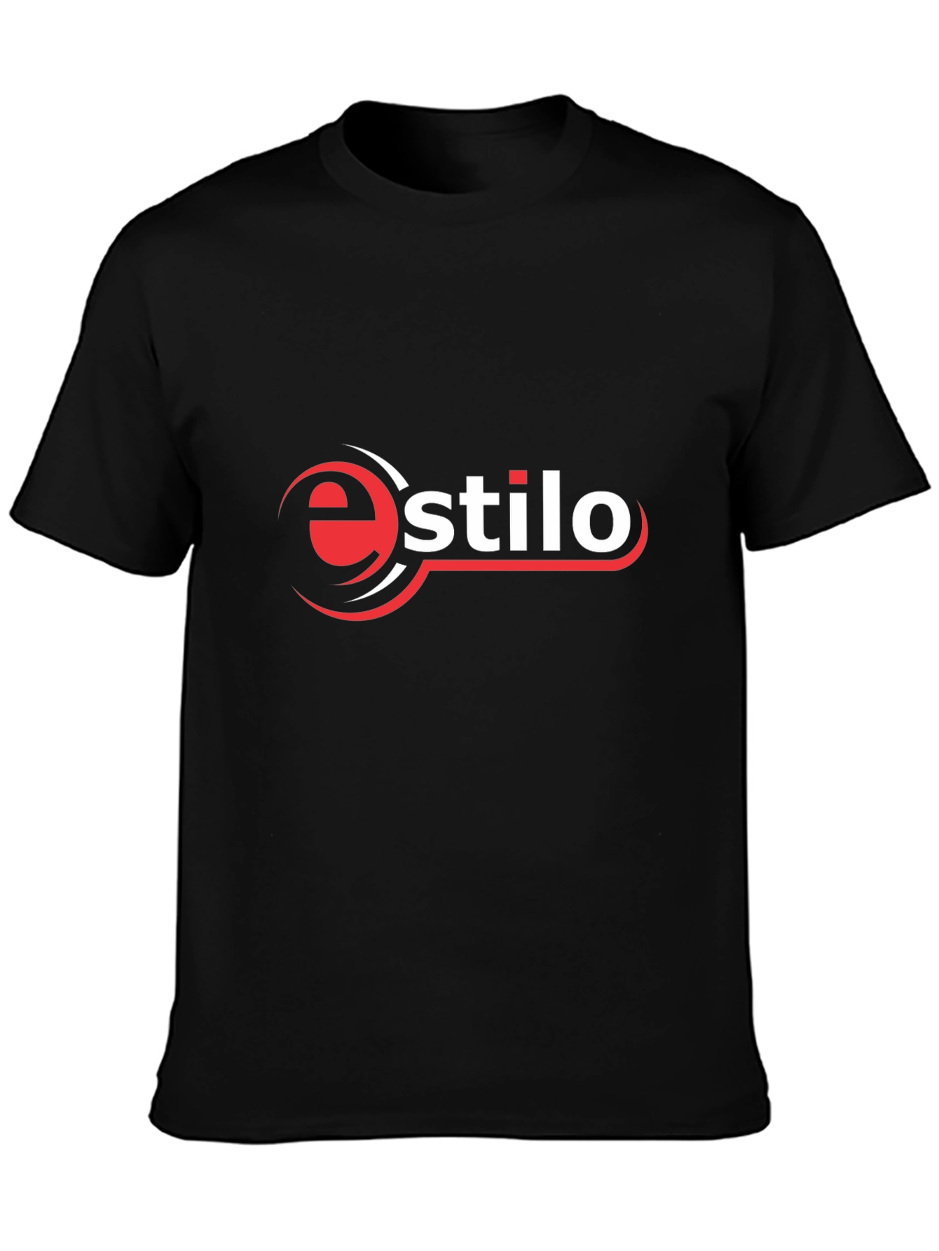Camiseta Negra Estilo Logo