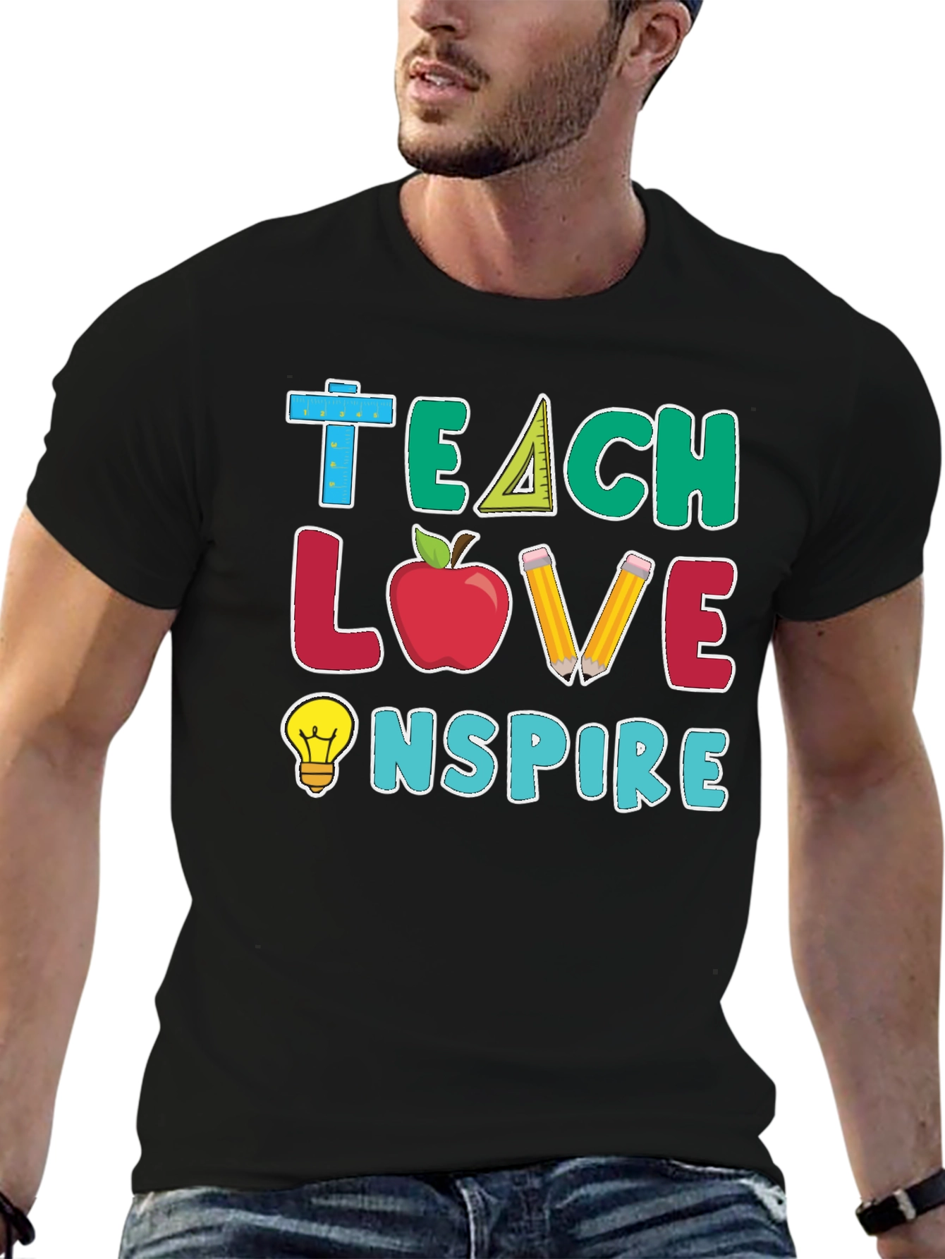 Camiseta Profesor: Enseña Ama Inspira