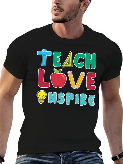 Camiseta Profesor: Enseña Ama Inspira