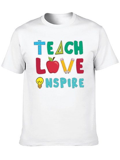 Camiseta Profesor: Enseña Ama Inspira