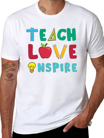 Camiseta Profesor: Enseña Ama Inspira