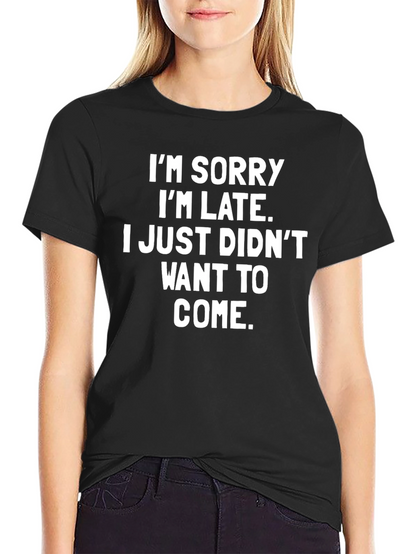 Camiseta Negra Lo Siento Llego Tarde