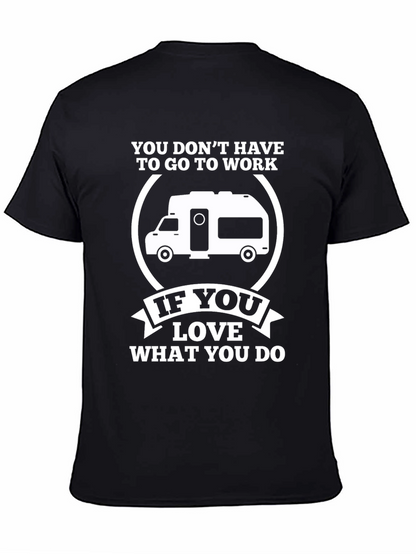 Camiseta Negra: Amor por lo que haces
