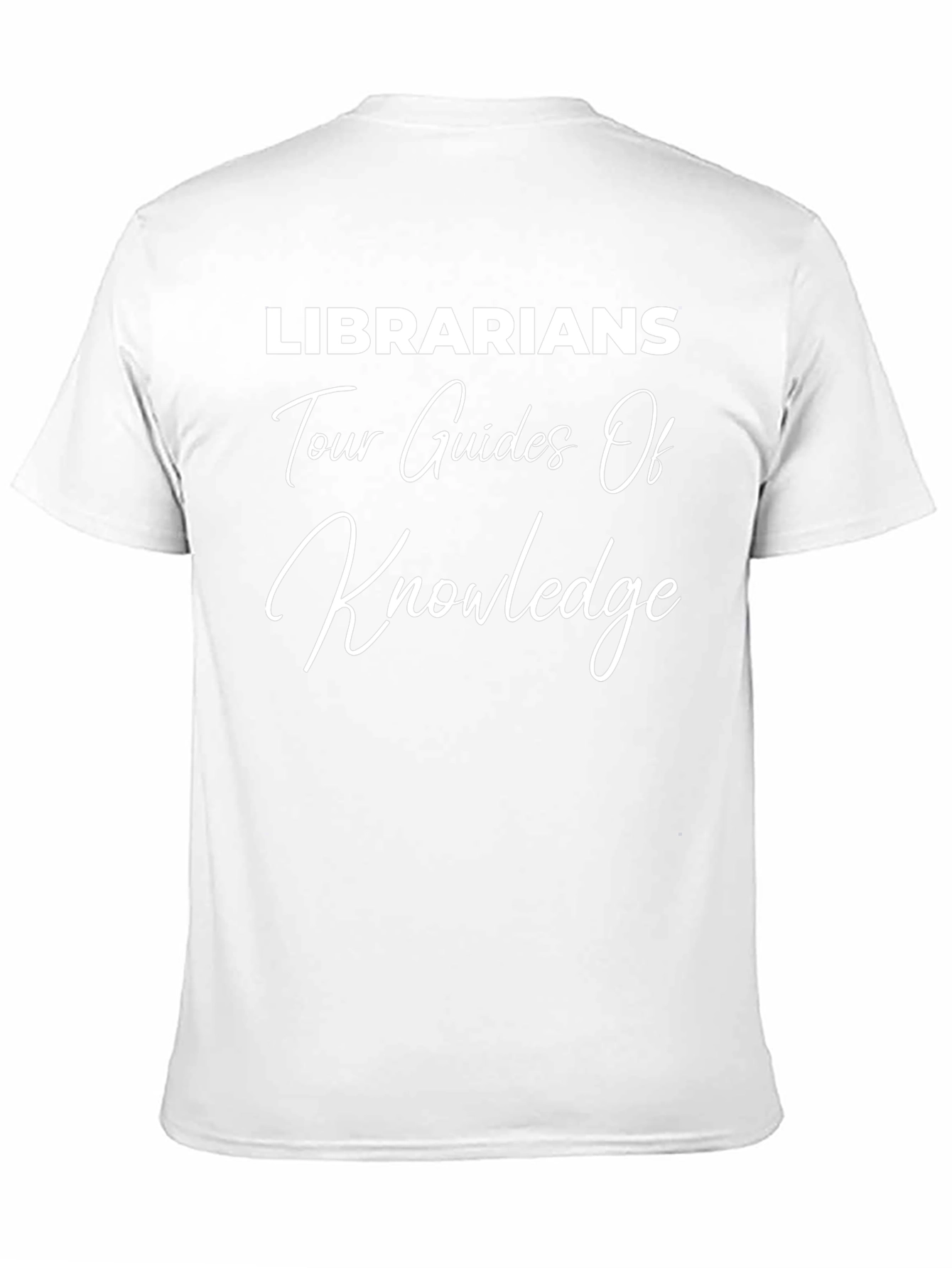 Camiseta Negra: Bibliotecarios Guías del Conocimiento