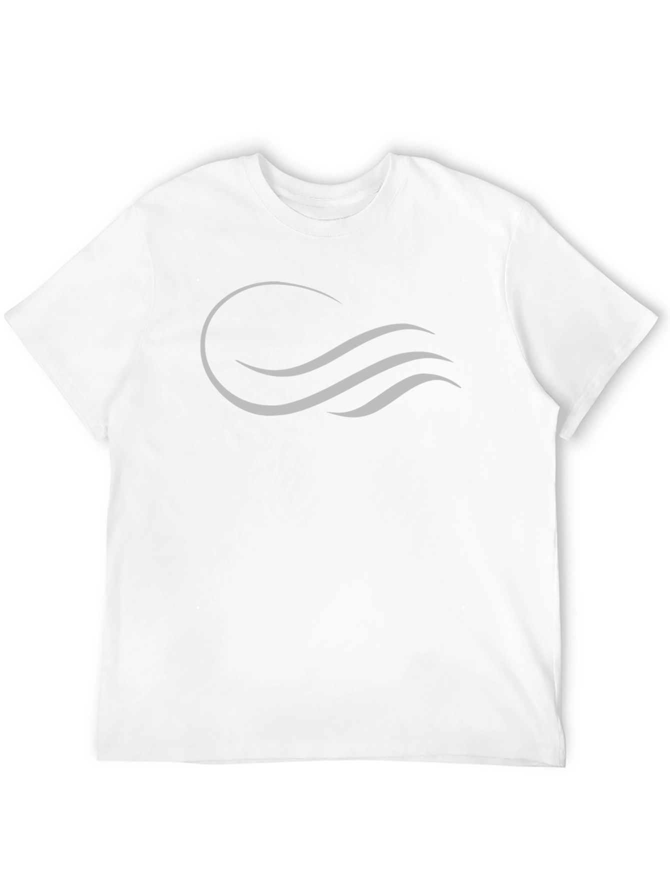 Camiseta Negra con Diseño Ondas Abstractas