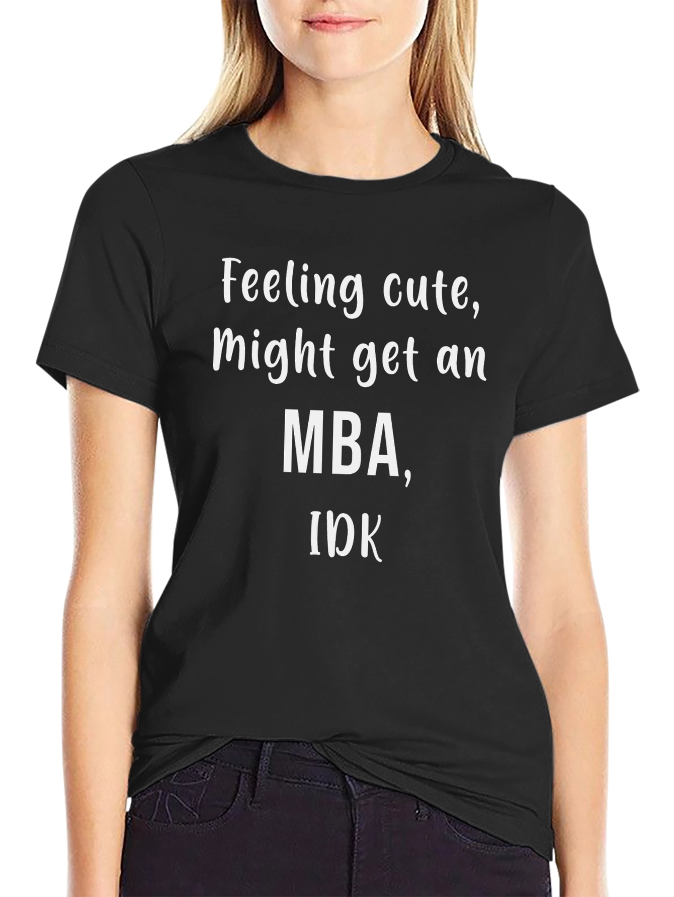 Camiseta Negra: ¿MBA? Quién sabe...