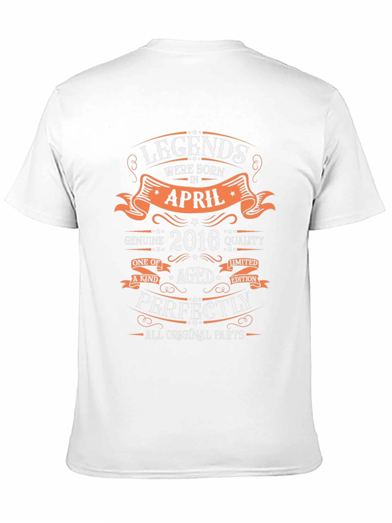 Camiseta Negra Leyendas Nacidas en Abril 2016