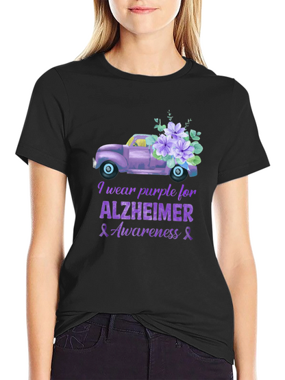Camiseta Morada Concientización Alzheimer
