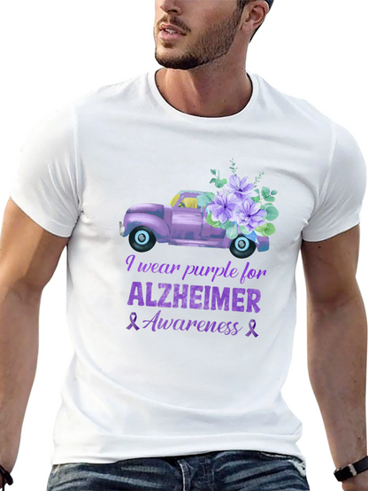 Camiseta Morada Concientización Alzheimer
