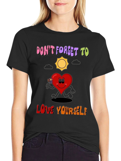 Camiseta Negra con Mensaje Positivo