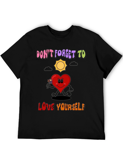 Camiseta Negra con Mensaje Positivo