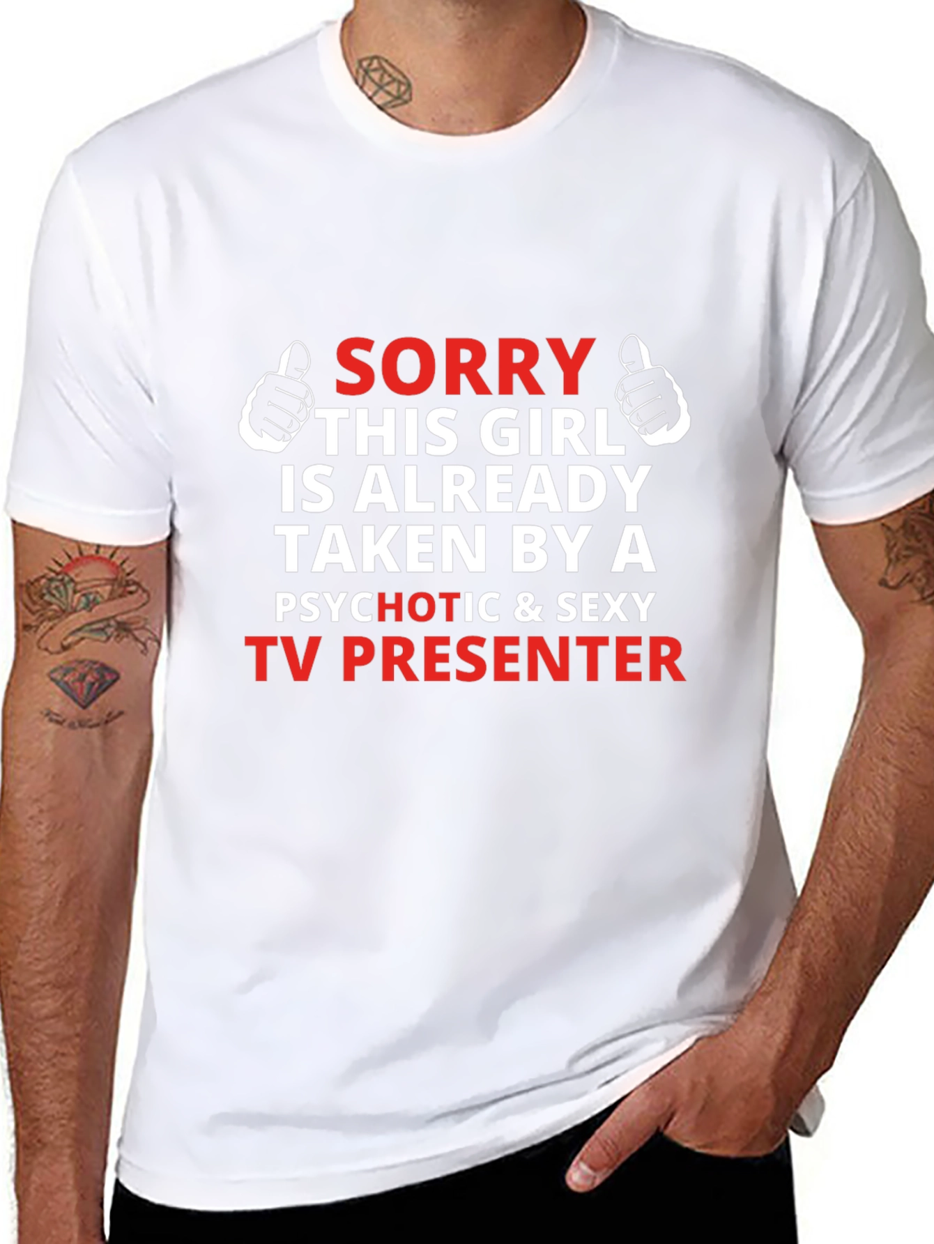 Camiseta Hombre Sorry Taken TV Presenter