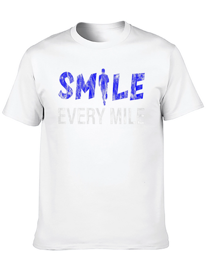 Camiseta Negra: Sonríe Cada Milla