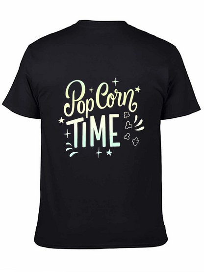 Camiseta Negra Pop Corn Time
