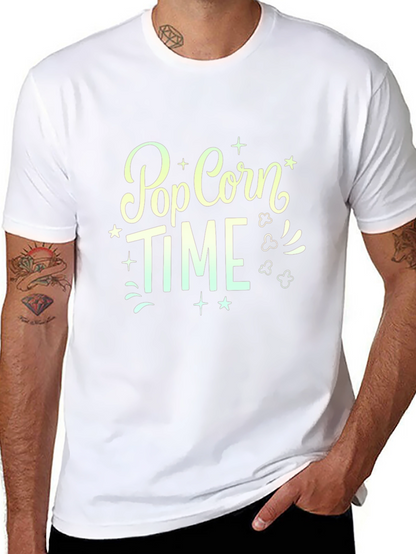 Camiseta Negra Pop Corn Time