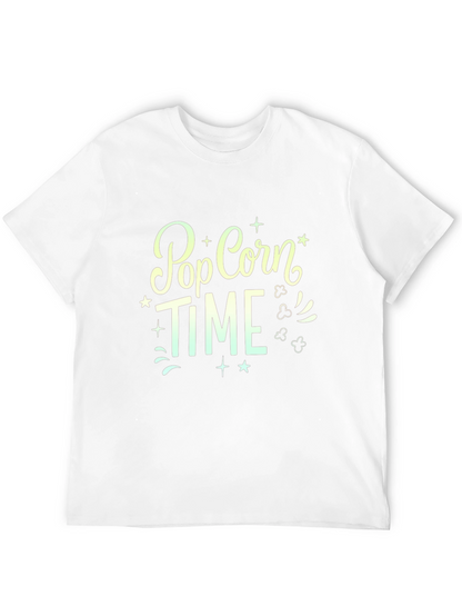 Camiseta Negra Pop Corn Time